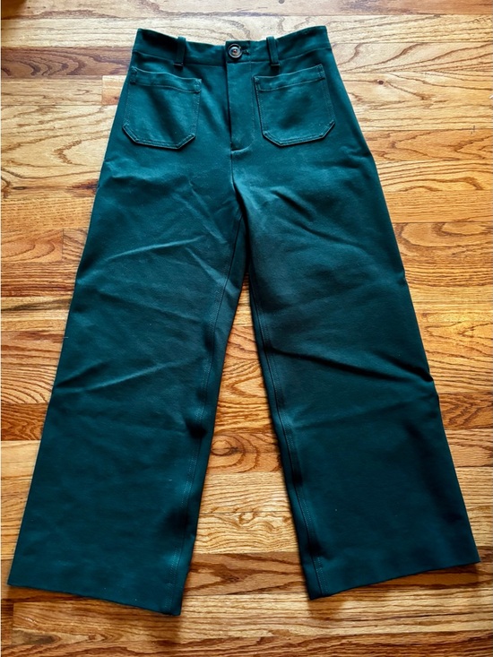 Anthropologie Pants - Anthropologie Maeve Colette Wide-Leg Pants in Evergreen Ponte